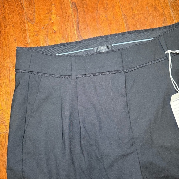 NWT J. Crew Crochet-Trimmed Pleated Trouser Item AQ778 Sz 14 Black - Picture 13 of 15